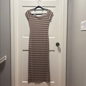 See You Monday Black Striped Top